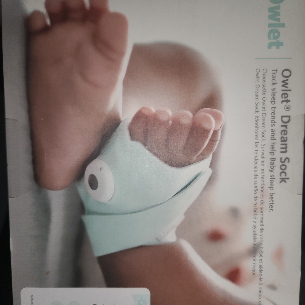Owlet Dream Sock in Mint Green NEW IN BOX